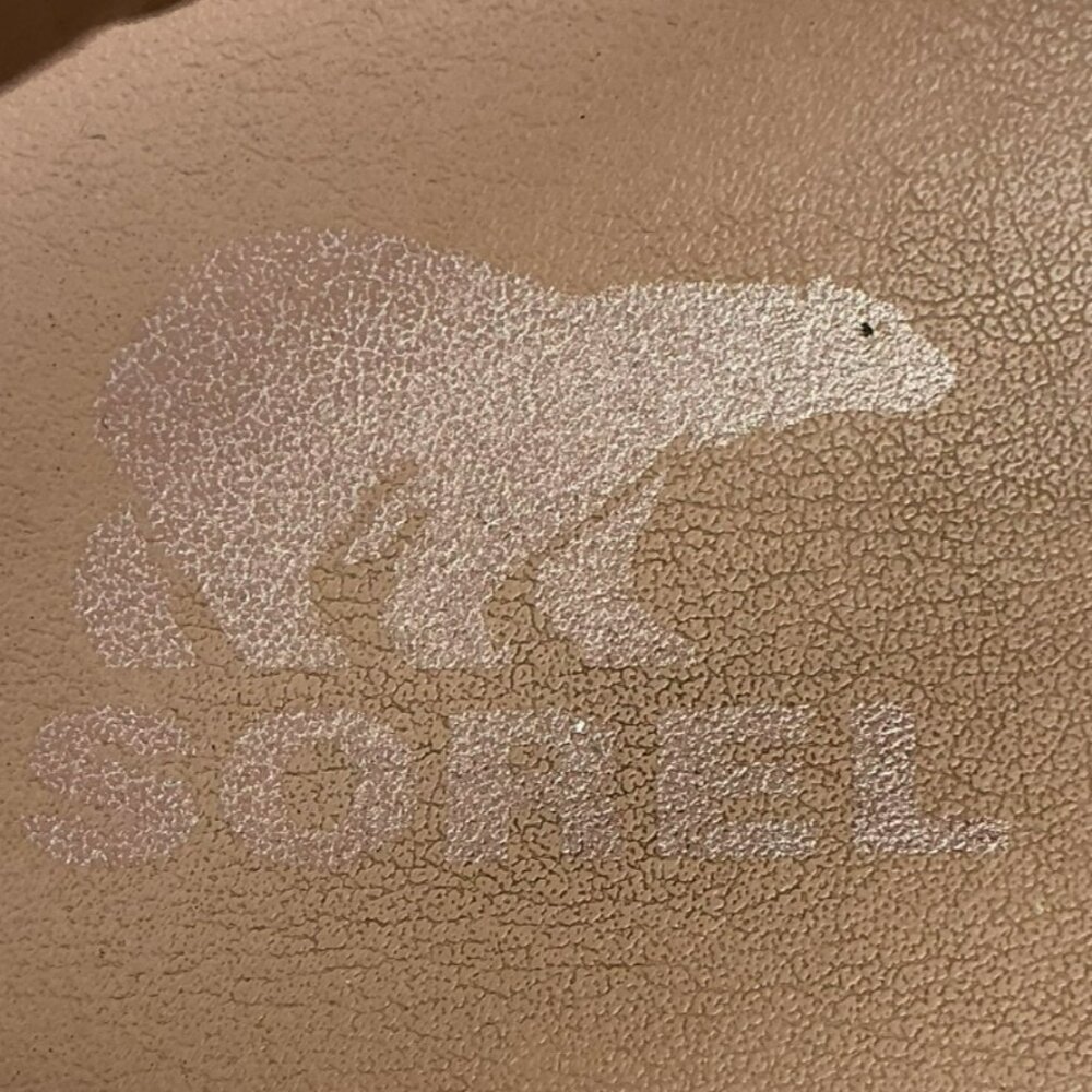 Sorel Joanie lll Slingback Wedge Leather Platform Sandals Womens 7.5 Beige - Picture 13 of 13
